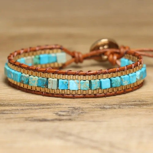 Natural turquoise jasper - turquoise,