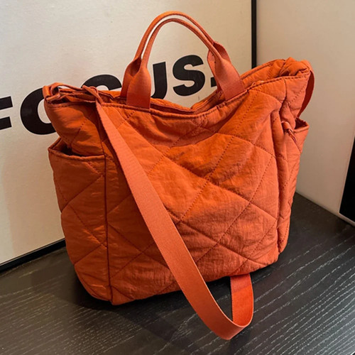 Women quilted tote bag - tote,