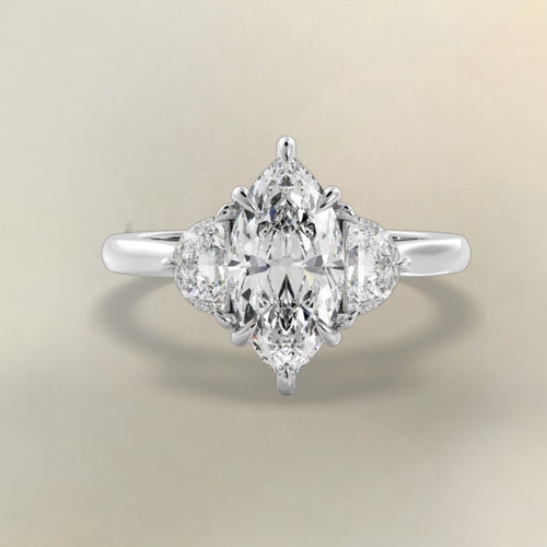 14k white gold - igi, lab