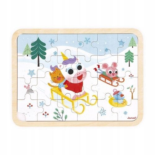 Janod wooden jigsaw puzzles - wooden,