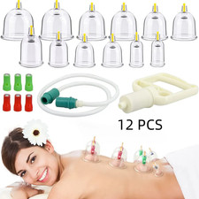 12PCS Cupping Vacuum Massage Cups Therapy Health Acupuncture Suction Magnet Set