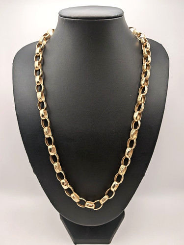 Solid 9ct yellow gold belcher - 9ct,