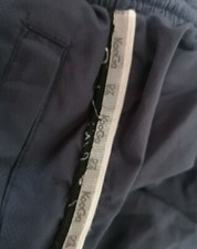 Mens Rugby Tracksuit Bottoms Kooga Pants Small Navy Trousers Lads Wet Look