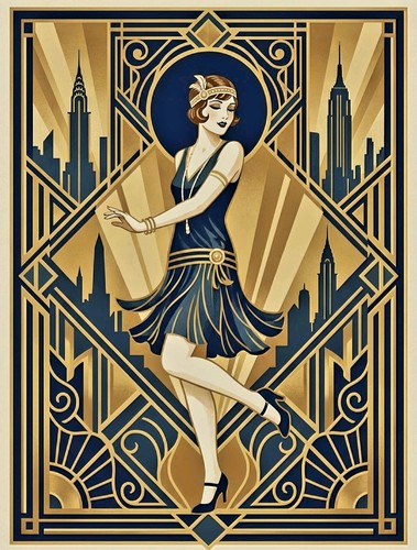 Art deco 1920s dancer - ,