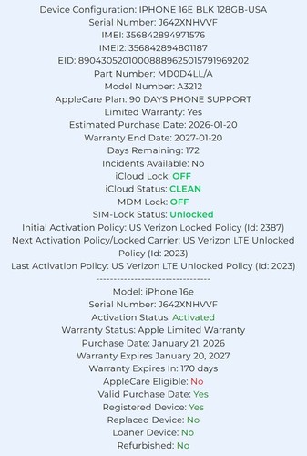 Apple service info check - apple,