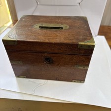Antique Wood Sewing Box Very Rustic Wood Box Sewing Box with Pincushion on Lid