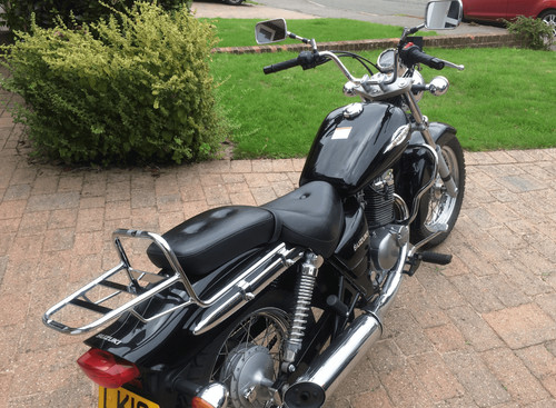 Pipe luggage rack top case