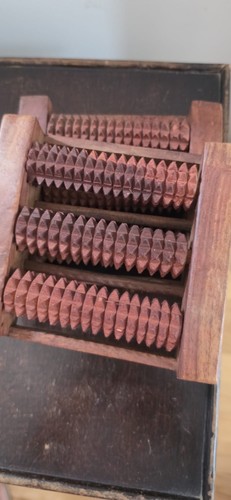Wooden foot and back massager - wooden,
