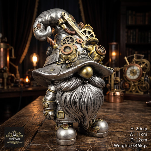 Steampunk sculpture gonk - sculpture,