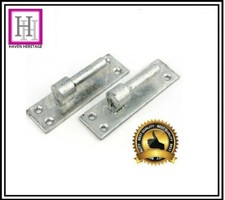 Pair Galvanised Heavy Gate Field Hook On Plate Hinge 19mm Ø Pin