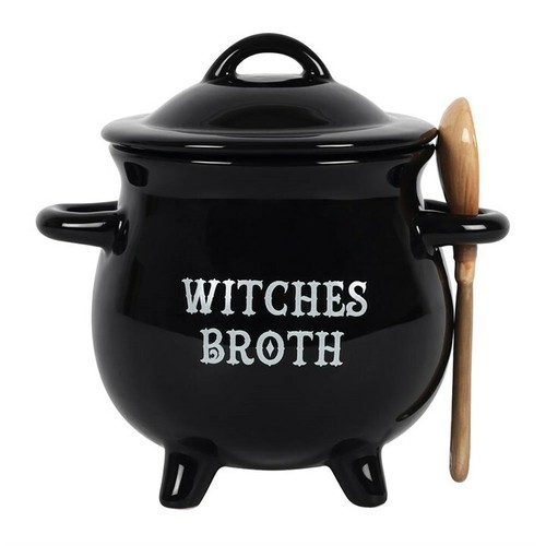 Black witches broth cauldron - witches,