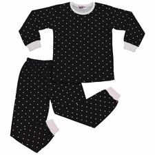Kids Boys&Girls Black Polka