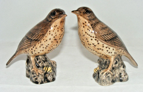 Quail ceramics pair of - quail,
