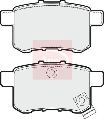 Apec pad1763 brake pad - pad1763, set