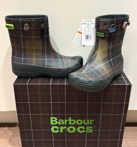 Bnib barbour crocs unisex - bnib, x
