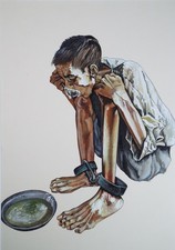 Watercolour gouache on - gouache,