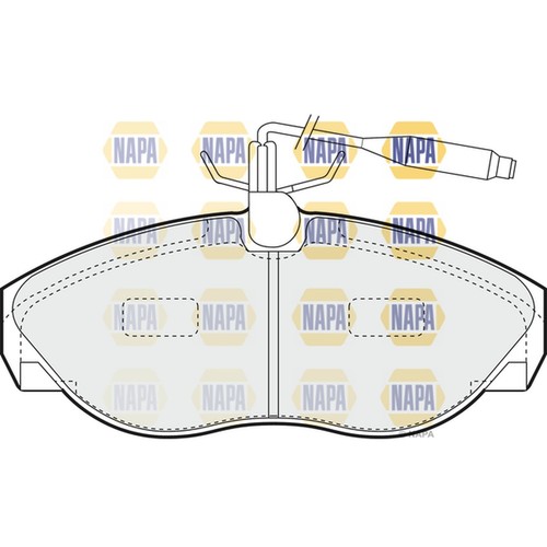 Brake pads set for fiat - brake,