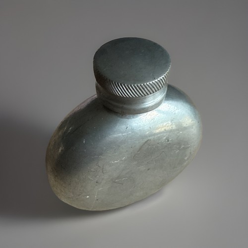 Vintage pewter pocket - pewter,
