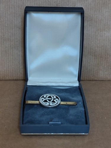 Vintage tie clip celtic - tie-clip,