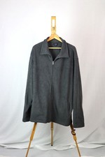 Burberry Golf Grey Fleece Jacket Size Extra Large 100% Polyester