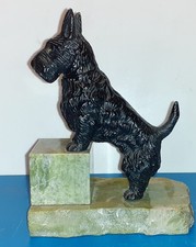 Scottie dog on onyx - ornament
