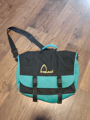 Head black and teal messenger - teal,