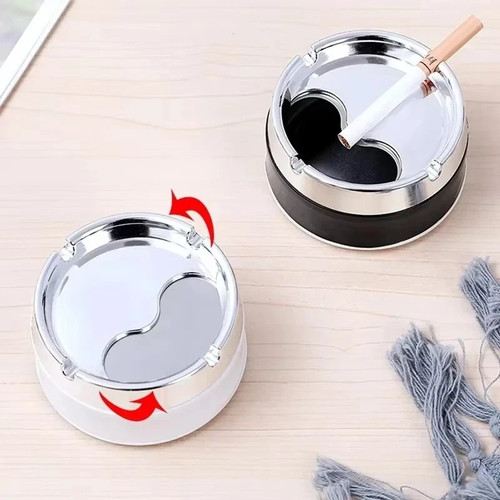 Stainless steel ashtray with - stainless,