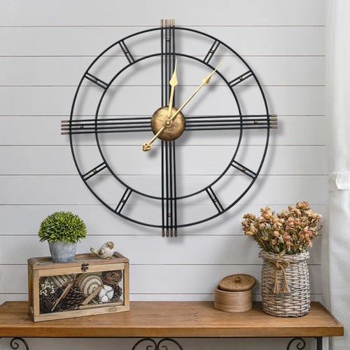 60cm large wall clock - 60cm, metal