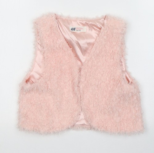 Girls pink jacket coat - h&m,