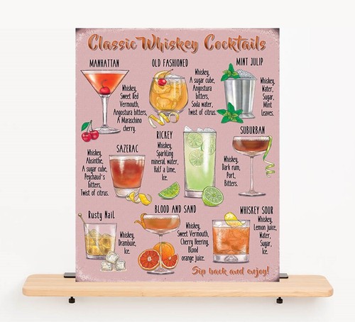 Whiskey cocktail menu - whiskey,