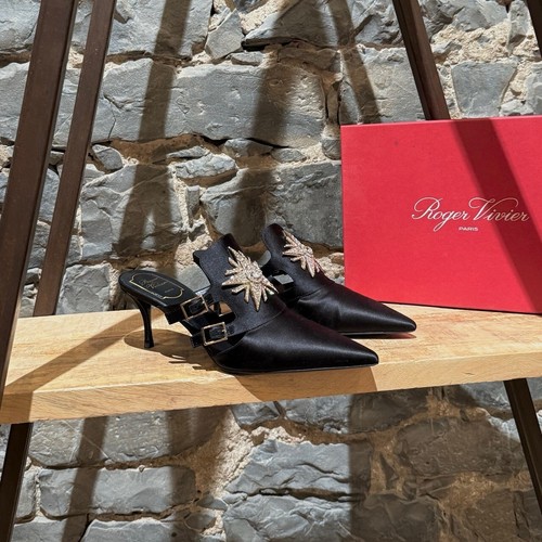 Roger vivier black satin - roger,