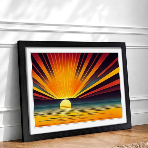 Art deco sunrise - art,