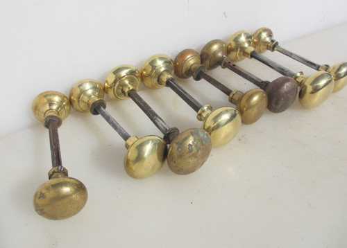 Victorian brass door - victorian, knobs