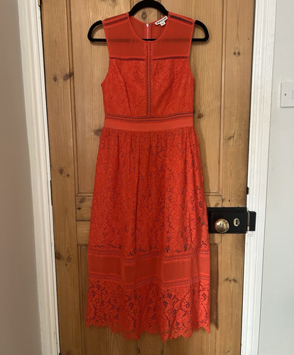 Whistles red lace - midi, dress