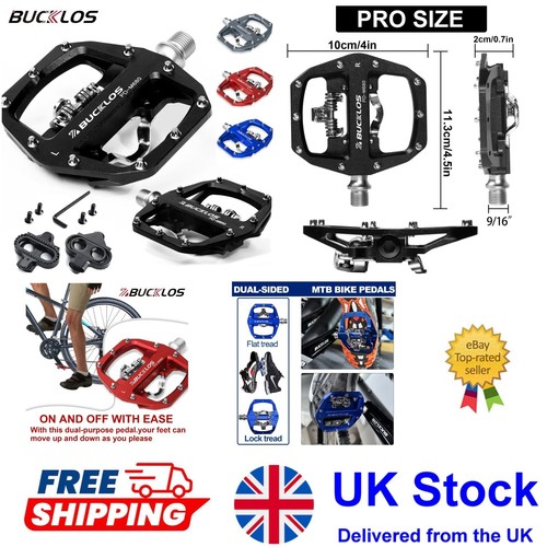 Mtb pedals clipless bike - pedals,