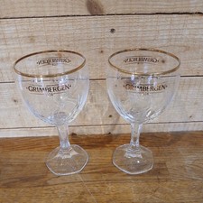 Grimbergen beer glasses - beer,