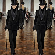 Modern Women Black Smoking