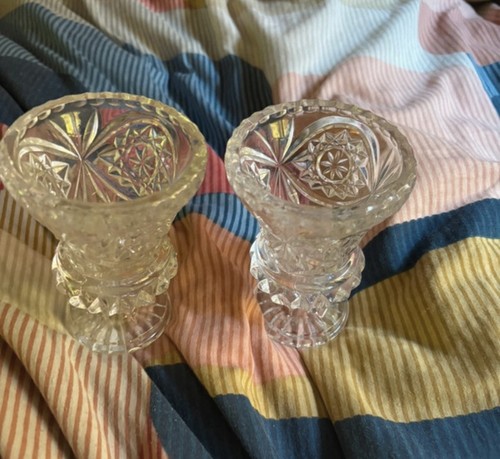 Set two vintage crystal - two,