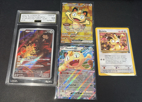 Pokémon tcg meowth - lot, x4