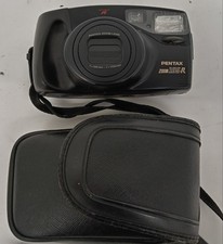 Pentax Zoom 105 R 35mm Film Camera Grey Vintage Photography With Case