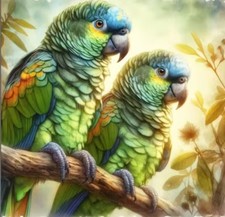 Blue Front Amazon Parrot