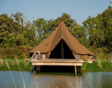 4M Kokoon Deluxe bell tent Walnut Brown 100% Cotton Canvas- with chimney fitting
