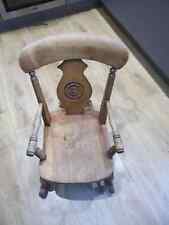 Beautiful Vintage Oak Wooden Child's / Doll's Rocking Chair