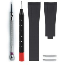 Black Rubber Watch Strap Band