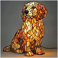 LED Dog Night Light Resin
