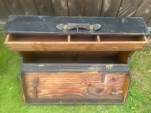 Vintage carpenters tool box - vintage,