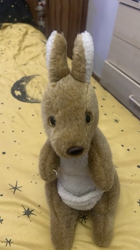 Kangaroo soft toy plush brown - kangaroo,
