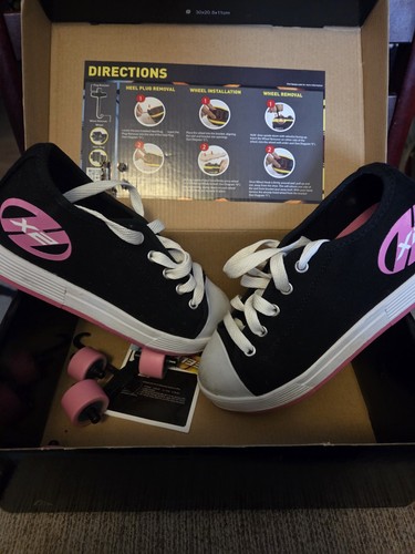 Girls heelys black pink - girls,