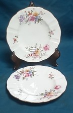Pair of Royal Crown Derby Posies Tea Plates  - 6 3/4 inch