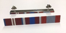 Queens Jubilee Diamond Platinum & Coast Guard Long Service Medal Ribbon Bar 
